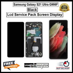 Pour Samsung Galaxy S21 Ultra / Sm-g998f Noir Écran Tactile De Remplacement LCD