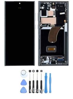 Pour Samsung Galaxy S23 Ultra 5G S918U Écran LCD OLED tactile + cadre UK