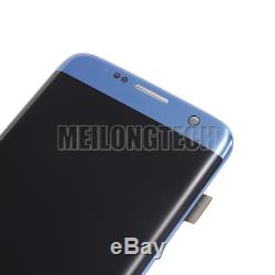 Pour Samsung Galaxy S7 Bord G935f Amoled Écran LCD À Écran Tactile Digitizer Bleu