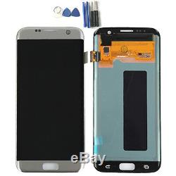 Pour Samsung Galaxy S7 Edge G935f Ecran LCD Digitizer Silber Glas