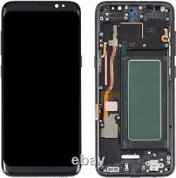 Pour Samsung Galaxy S8 G950f Écran LCD Oled Digitizer De Remplacement + Cadre
