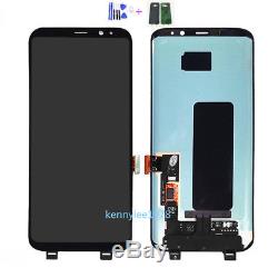 Pour Samsung Galaxy S8 G950f G950 Écran LCD Écran Tactile Noir + Outil + Akku Cover