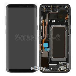 Pour Samsung Galaxy S8 G950f LCD Écran Tactile Schwarz + Rahmen + Couvercle + Outil
