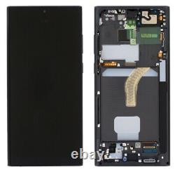 Samsung Galaxie S22 Ultra. L'écran LCD D'origine Remplacement Noir. (paquet De Services)