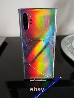Samsung Galaxy Note 10 Plus 5g 256go Aura Glow Déverrouillé (lcd Endommagé & Dos)