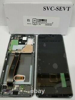 Samsung Galaxy S20 Ultra Silver LCD Touch Screen Digitizer + Frame G988 Oem Nouveau
