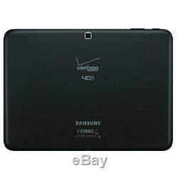 Samsung Galaxy Tab 10.1 4 Sm-t537v 16 Go Wi-fi + 4g Verizon Débloqué Noir