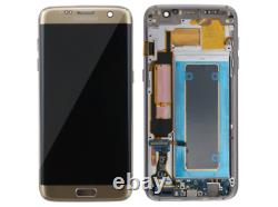 Samsung S7 Bord G935f LCD Display Écran Tactile De Remplacement Assemblage Gold Amoled