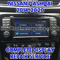 Service de réparation d'écran tactile LCD pour Nissan Qashqai 2014 2015 2016 2017 2018