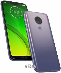 Sim Free Motorola G7 Puissance 6,24 Pouces LCD 4g 64 Go 4 Go 12mp Téléphone Mobile Violet