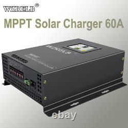 Solar Laderegler Mppt Contrôleur De Charge 60a 12/24/36/48v Auto LCD Screen Touch