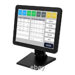 Système POS Écran tactile LCD 15 pouces Machine de caisse Moniteur 1024x768 TOP