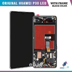Véritable Avec Cadre LCD Touch Screen Digitizer Assemblage Pour Huawei P30 Ele-l29 Uk