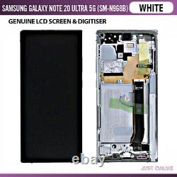 Véritable Samsung Galaxy Note 20 Affichage D'écran Ultra LCD Touch Digitizer Assemblage