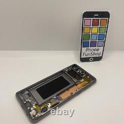 Véritable Samsung Galaxy S10 Gris Écran Tactile Avec Cadre
